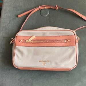 Micheal Kors nylon and leather crossbody bag